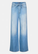 High Rise Wide Leg Alecia Women's Lightweight Jeans color INDIGO