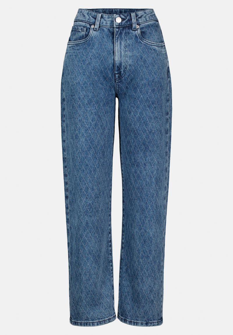 Super High Rise Loose Straight Jane Women's Jeans color INDIGO