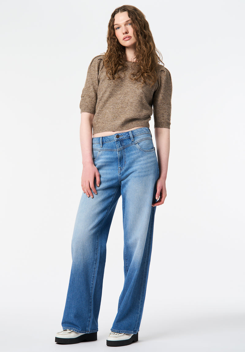 High Rise Wide Leg Addie Women's Jeans color INDIGO