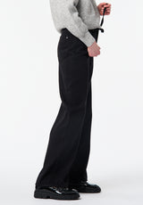 High Rise Wide Leg Alecia Women's Pants color BLACK