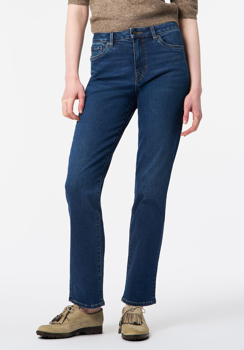 Mid Rise Straight Mary Women's Jeans color INDIGO