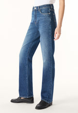 Buffalo Women Jeans Navy Denim Denim Pants Stretch 