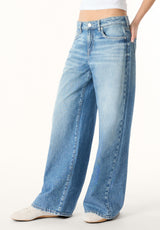 Buffalo Women Jeans Navy Denim Denim Pants Rigid 