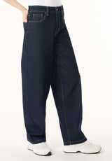 Buffalo Women Jeans Navy Denim Denim Pants Stretch 