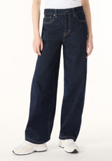 Buffalo Women Jeans Navy Denim Denim Pants Stretch 
