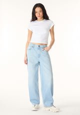 Buffalo Women Jeans Navy Denim Denim Pants Stretch 