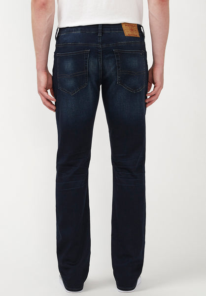 Straight Six Men's Jeans in Authentic and Deep Indigo - BM20457