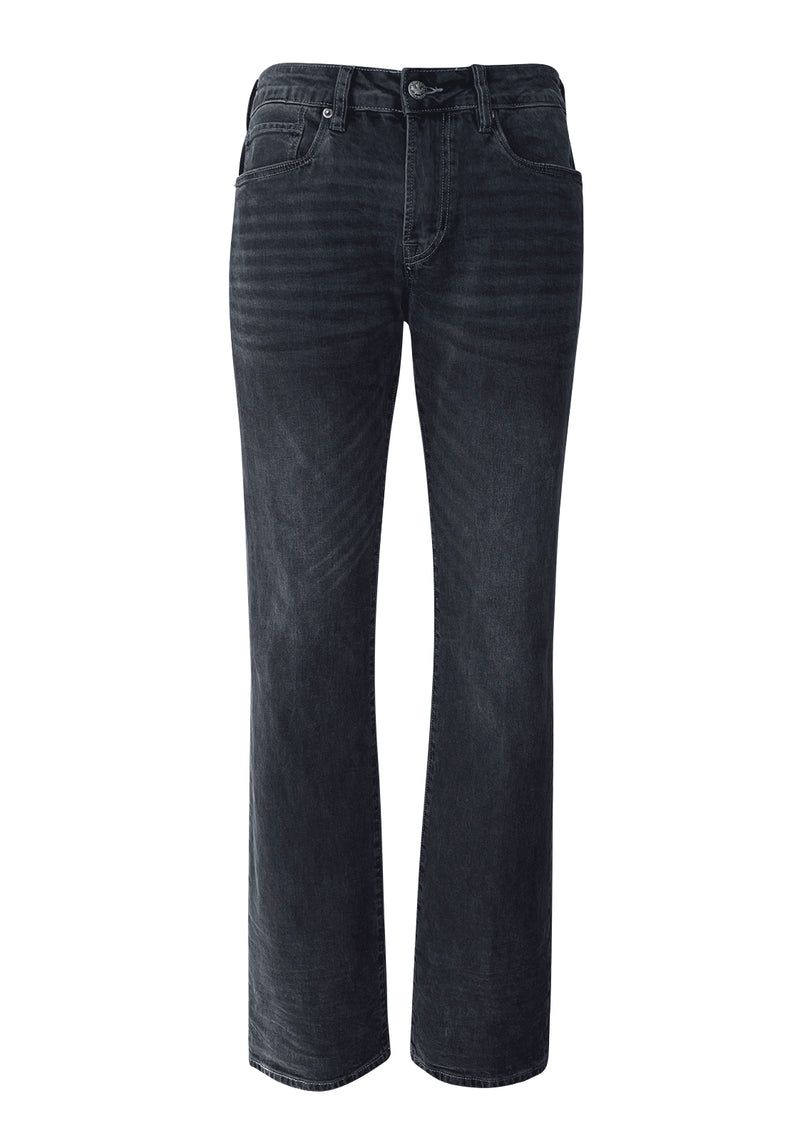 Relaxed Straight Driven Crinkled and Sanded Dark Jeans - BM22639