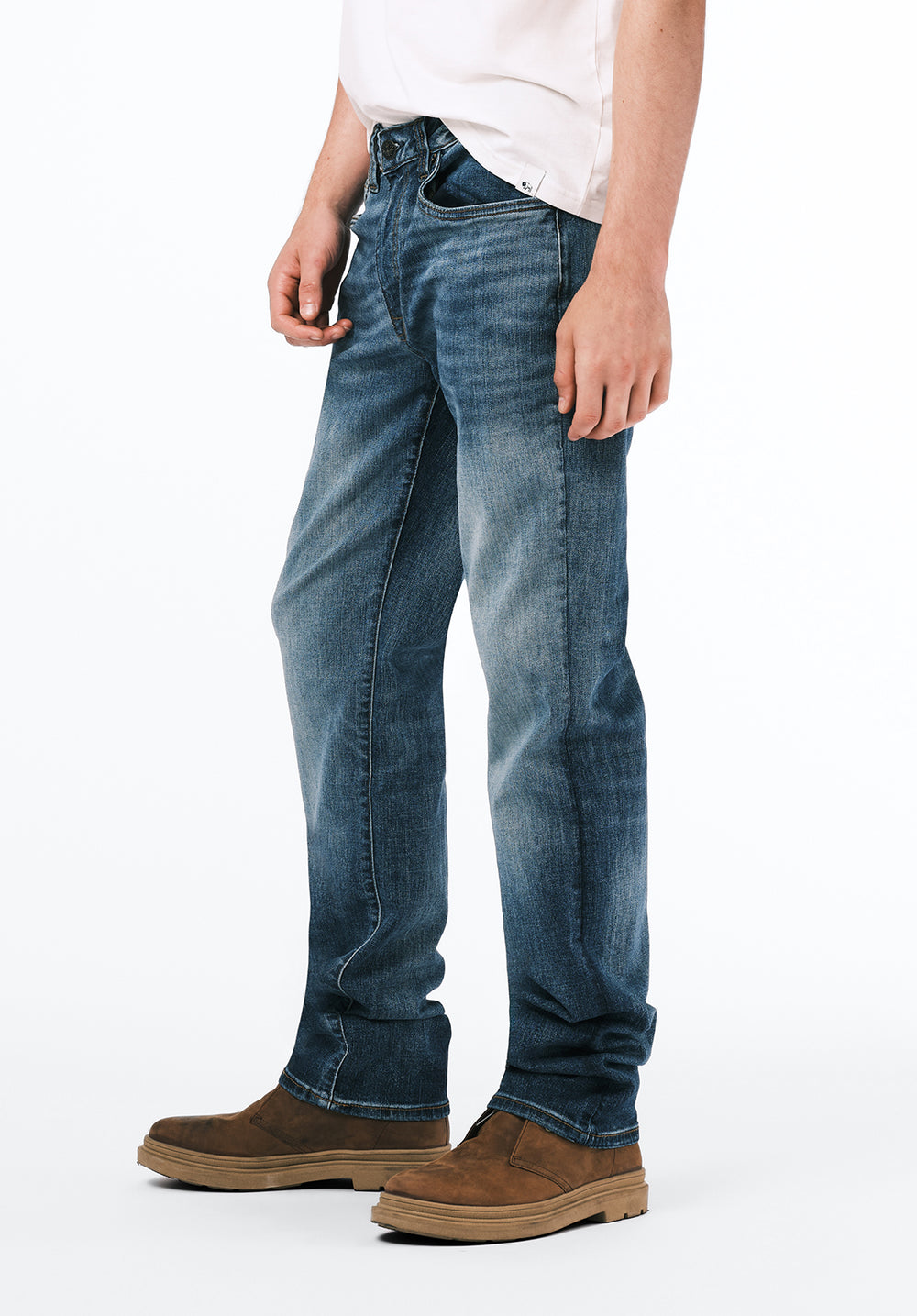 Relaxed Straight Driven Men's Jeans in Sanded Blue – Buffalo Jeans