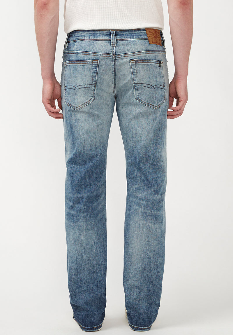Relaxed Straight Driven Men's Jeans in Bleached Blue – Buffalo