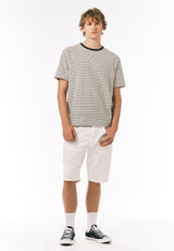 Buffalo David Bitton Slim Parker Men's Denim Shorts White Rinse 