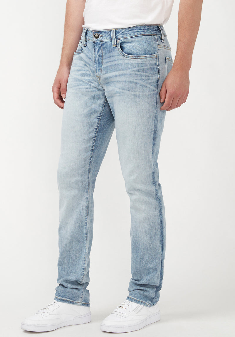 Slim Ash Men's Jeans in Crinkled Light Blue – Buffalo Jeans - US