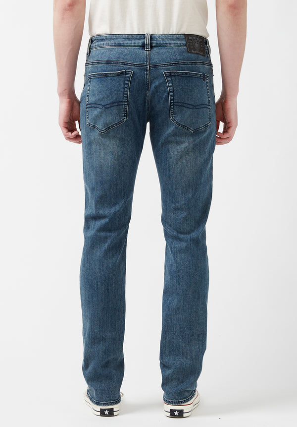 Slim Ash Men's Jeans in Authentic and Sanded Blue – Buffalo Jeans Slim Ash Men's Jeans in Authentic and Sanded Blue – Buffalo Jeans