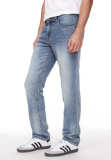 Buffalo David Bitton Straight Six Sanded and Contrasted Men's Jeans - BM22921 Color INDIGO