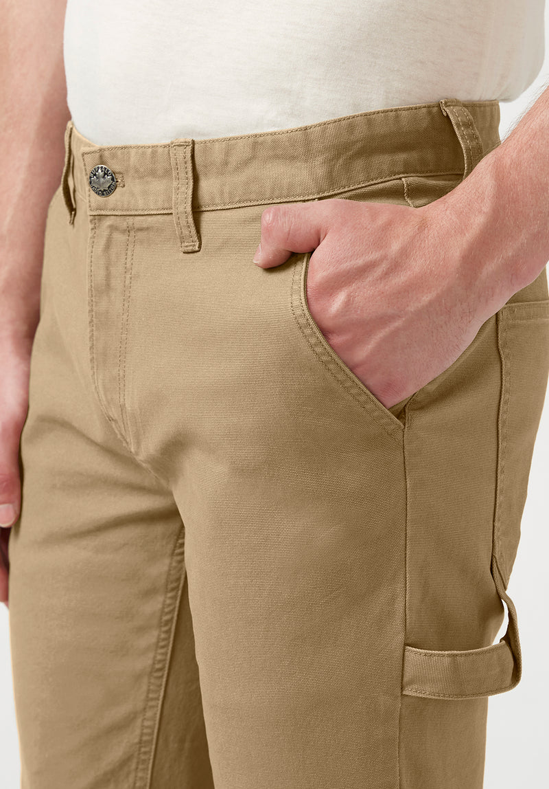 Beige High Waist Self-tie Belt Detail Flare Capri Pants 