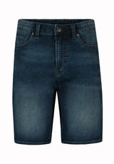 Buffalo David Bitton Relaxed Straight Dean Men's Freedom Flex Denim Shorts Heavily Sanded 