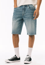 Buffalo David Bitton Relaxed Straight Dean Men's Denim Shorts Authentic Worn 