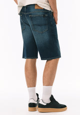 Buffalo David Bitton Relaxed Straight Dean Men's Denim Shorts Contrast Whiskered 