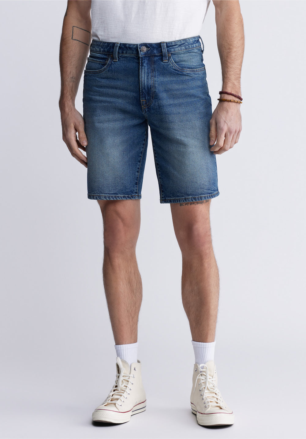 Jeans Shorts For Men Buffalo David Bitton Evan-x In Blue For Men