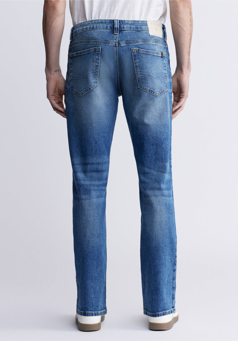 Relaxed Straight Driven Men's Jeans, Heavily Sanded and Worked - BM22986