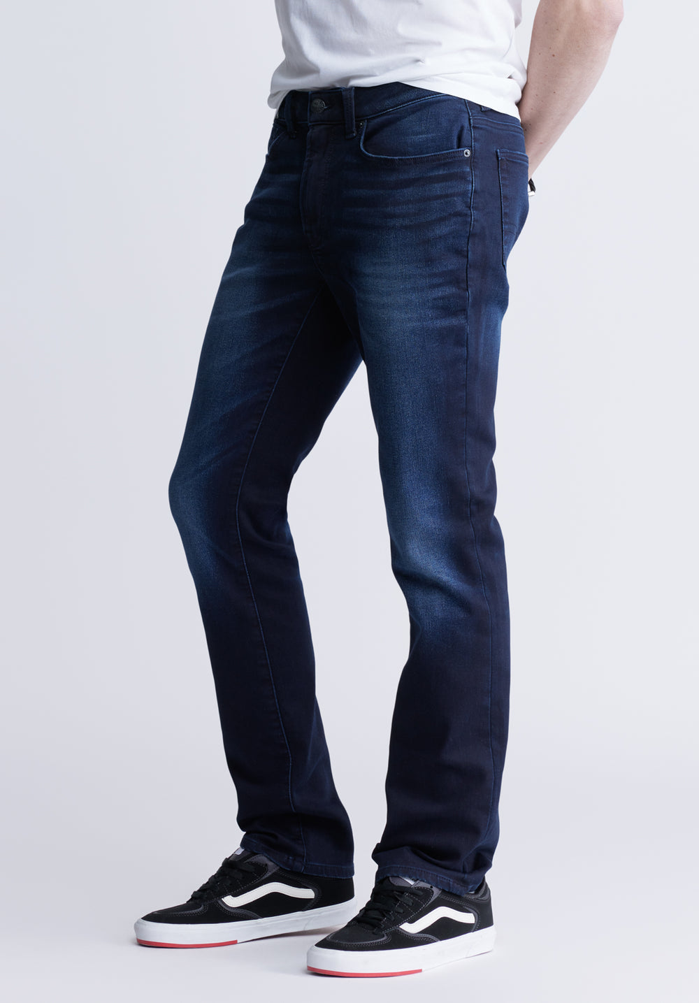 Ash Men's Slim Freedom Flex Jeans, Sanded and Distressed – Buffalo