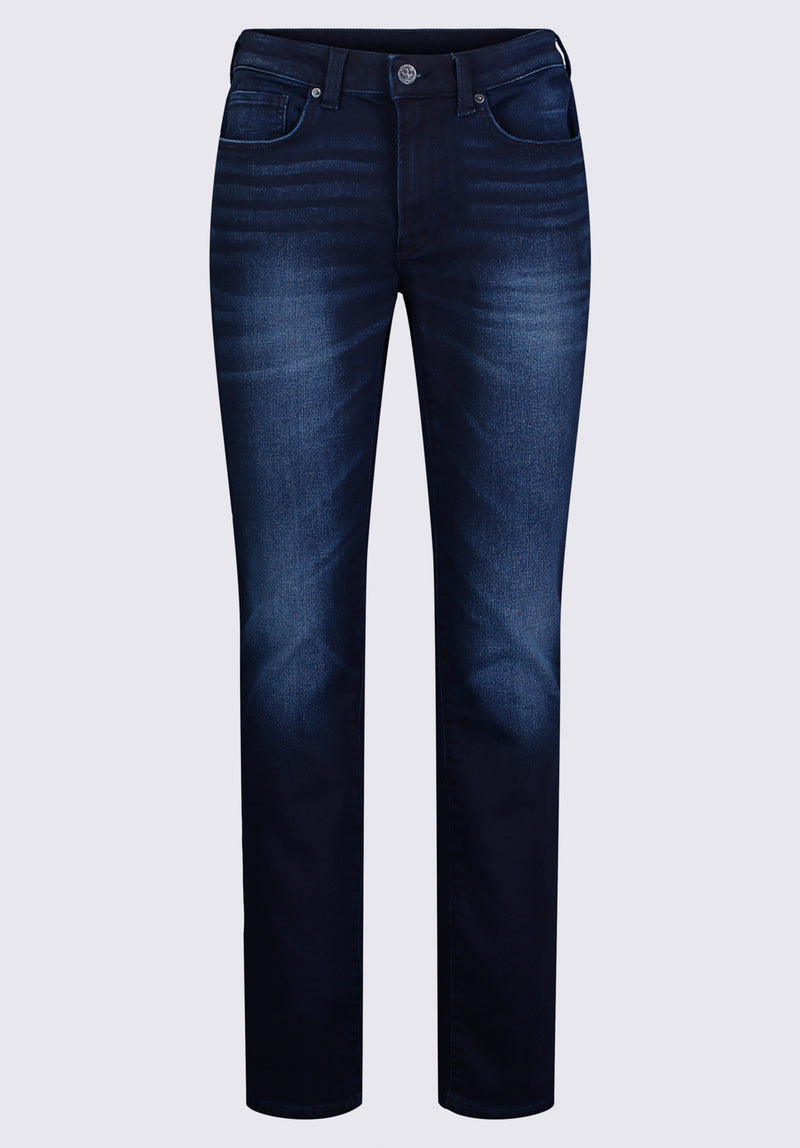 Buffalo David Bitton Slim Ash Men's Jeans, Sanded and Distressed - BM22989 Color INDIGO