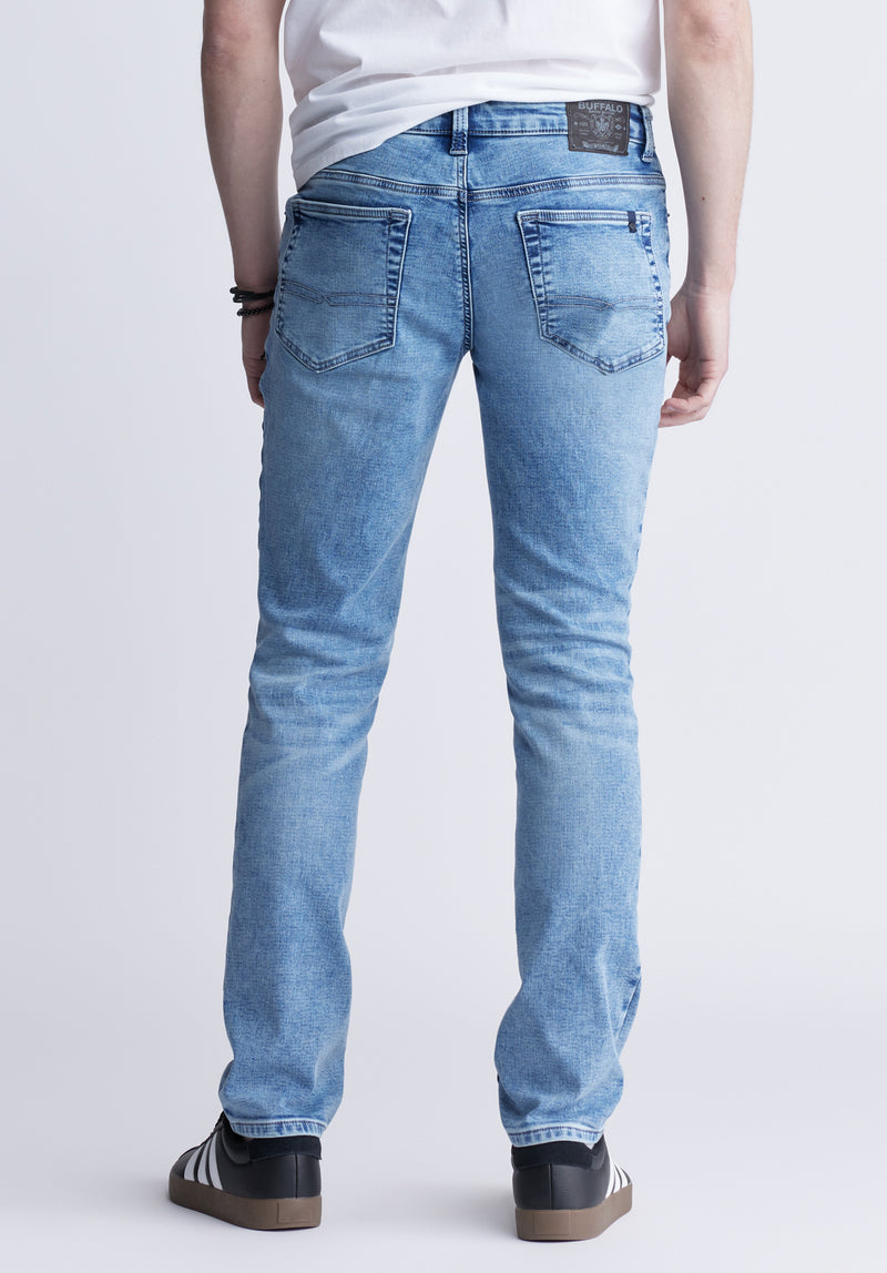 Buffalo David Bitton Slim Ash Men's Jeans, Sanded Wash - BM22990 Color INDIGO