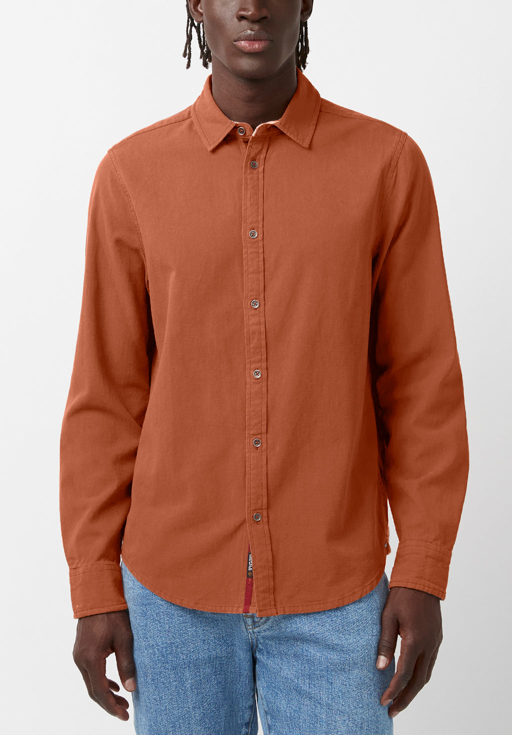 Siamik Men\'s Long-Sleeve Shirt in Orange – Buffalo Jeans - US