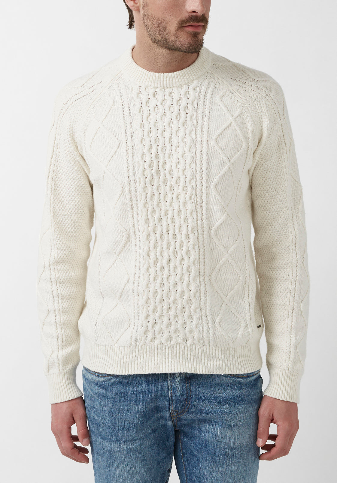 Wiloss White Men’s Sweater – Buffalo Jeans - US