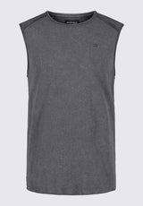 Buffalo David Bitton Karmola Men's Sleeveless Shirt in Charcoal Grey - BM24235 Color 