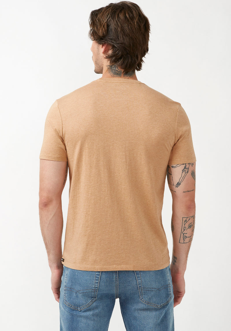 Buffalo David Bitton Talles Tannin Men's Graphic T-Shirt - BM24260 Color TANNIN