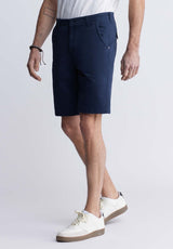 Buffalo David Bitton Hadrian Men's Flat Front Shorts in Midnight Blue - BM24266 Color MIDNIGHT BLUE