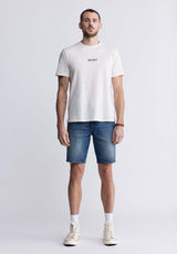 Buffalo David Bitton Tumuch Men's Short Sleeve Graphic T-shirt, White - BM24332 Color WHITECAP GRAY
