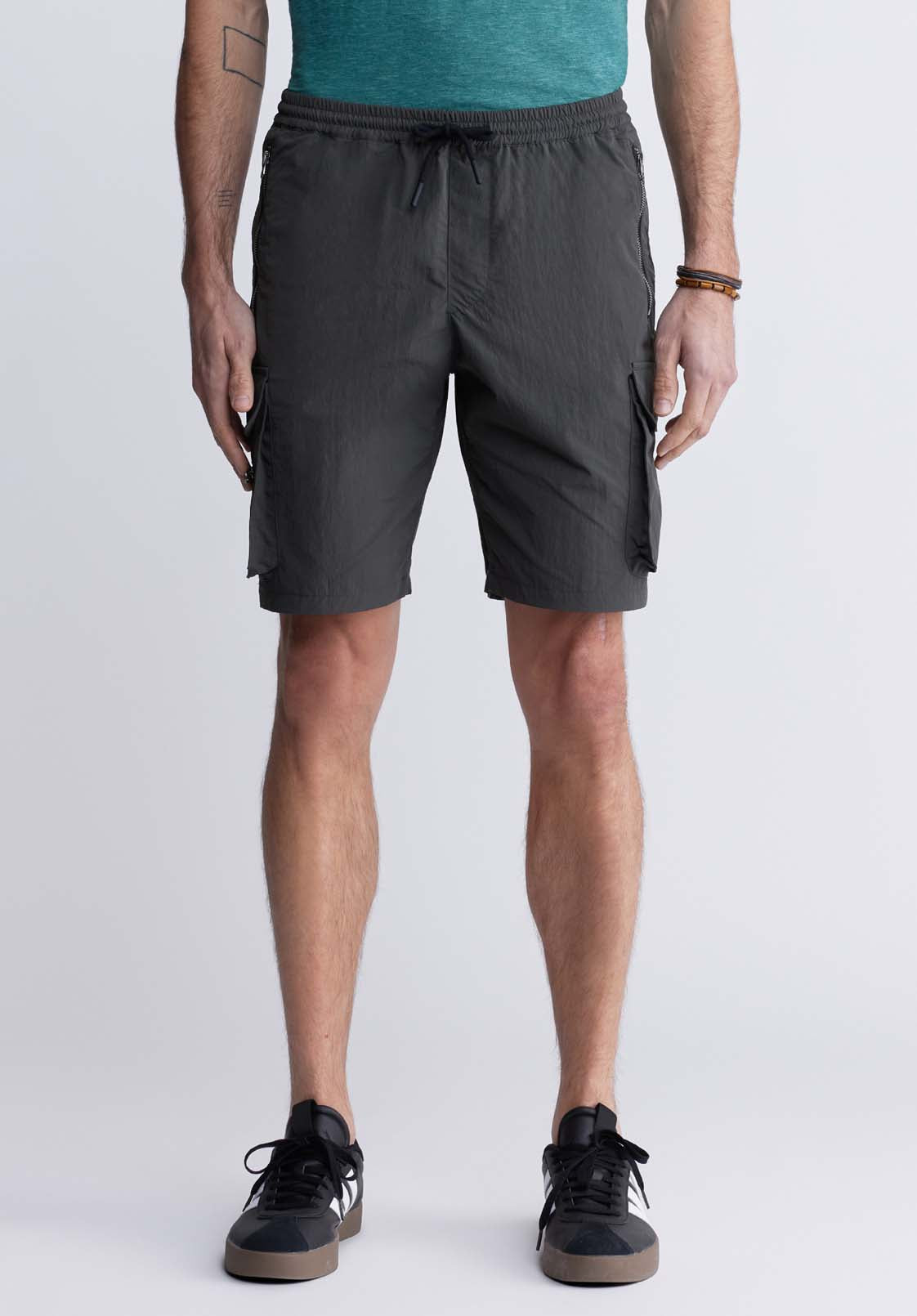 Hult Men’s Drawstring Cargo Shorts in Charcoal Buffalo Jeans