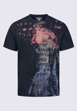 Buffalo David Bitton Tylow Men's Short Sleeve Graphic T-shirt, Black - BM24354 Color 