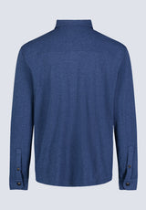 Sigge Men's Long-Sleeve Blanket Shirt with Chest Pockets, Mirage Blue - BM24460