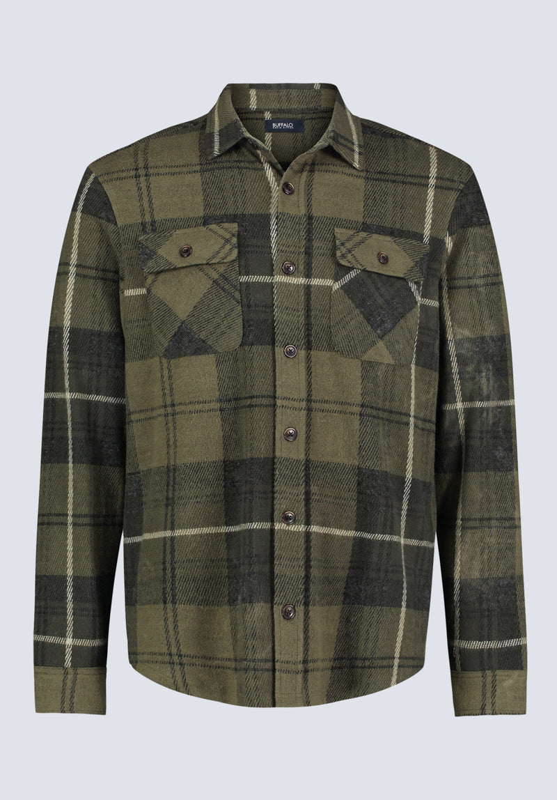 Samme Men's Plaid Blanket Shirt, Fern Green Buffalo Jeans Samme Men's Plaid Blanket Shirt, Fern Green Buffalo Jeans