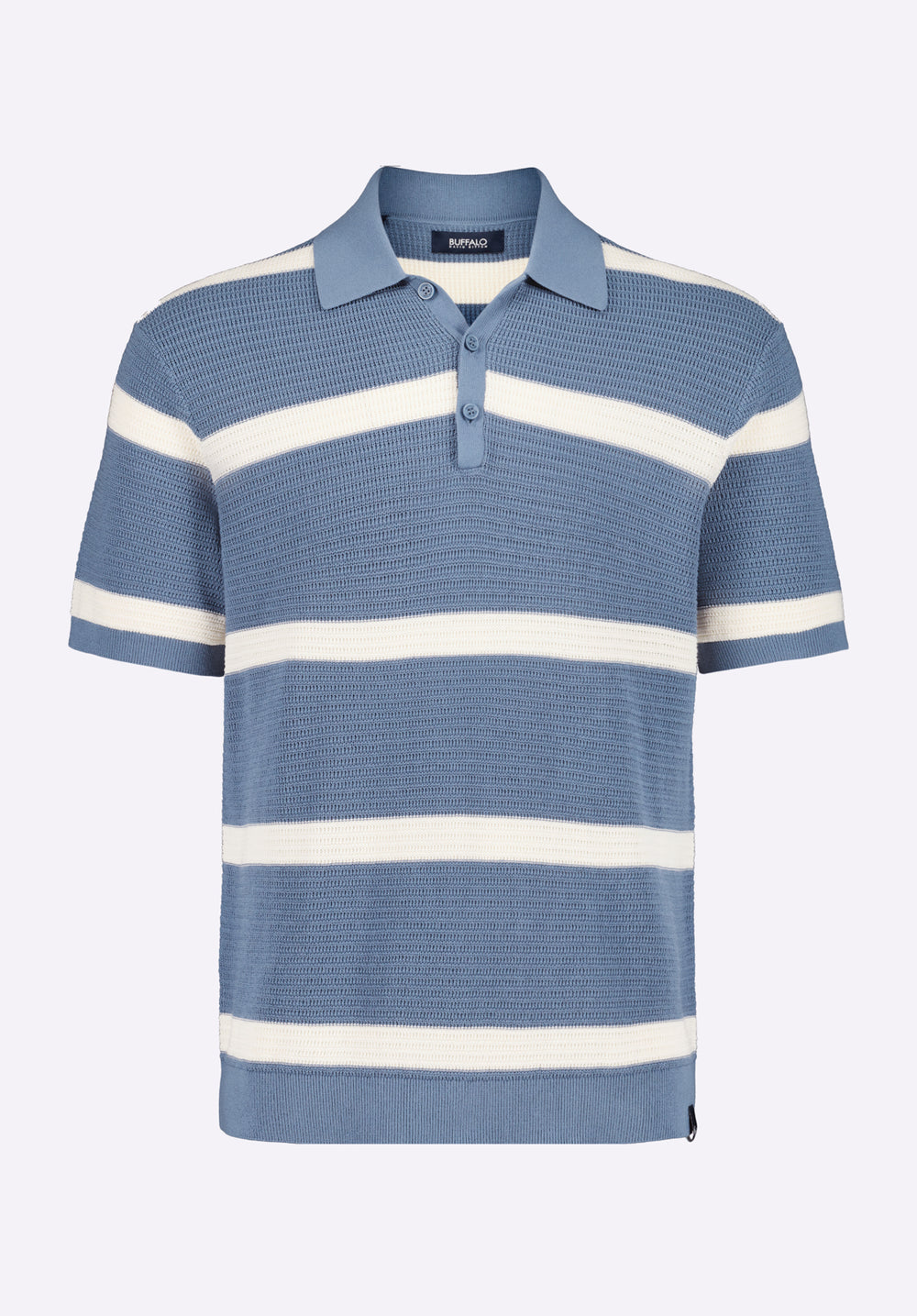 Winder Men's Short Sleeve Striped Sweater Polo, Mirage – Buffalo Jeans