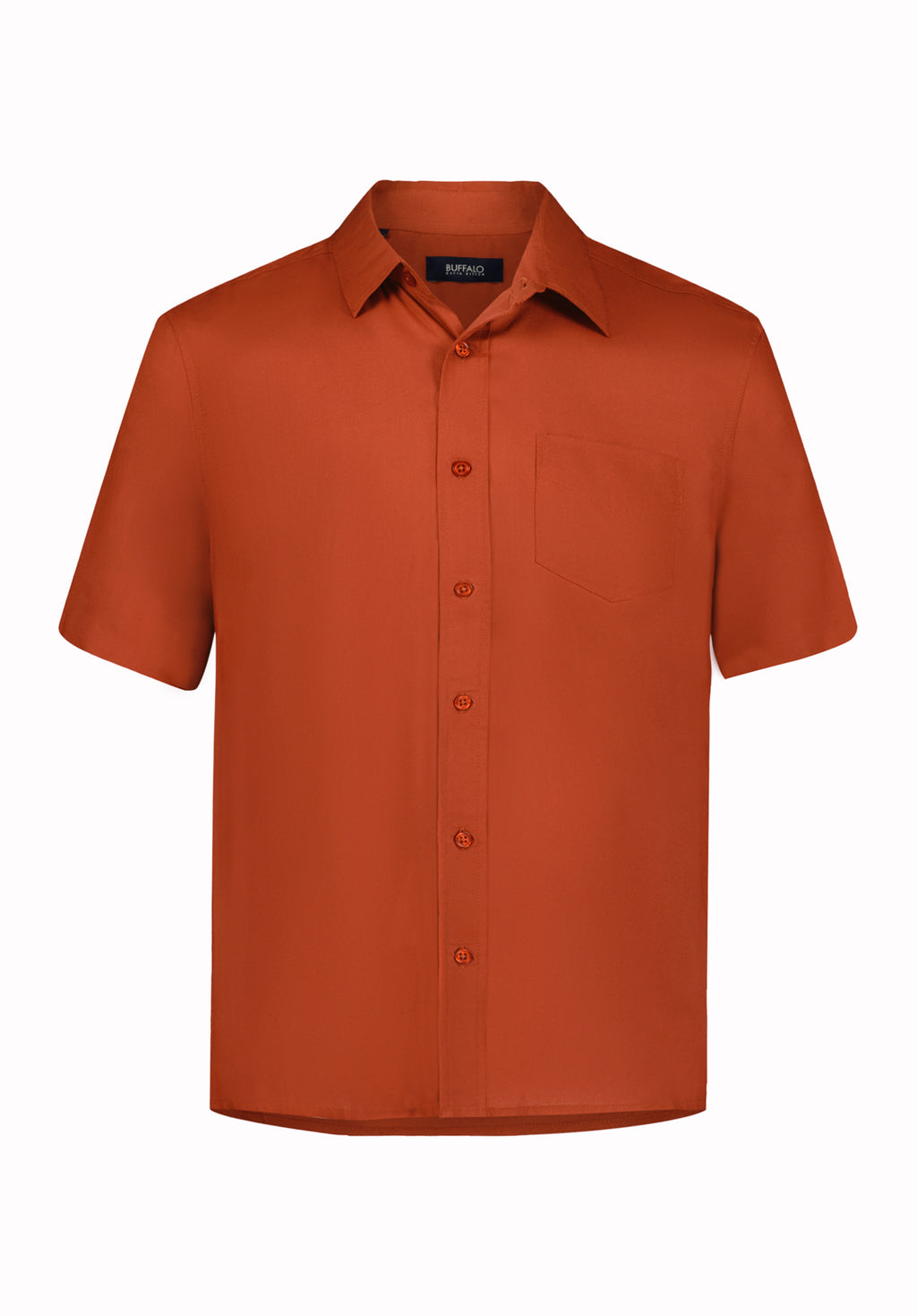 Sirilo Men's Short Sleeve Shirt, Baked Apple Red – Buffalo Jeans