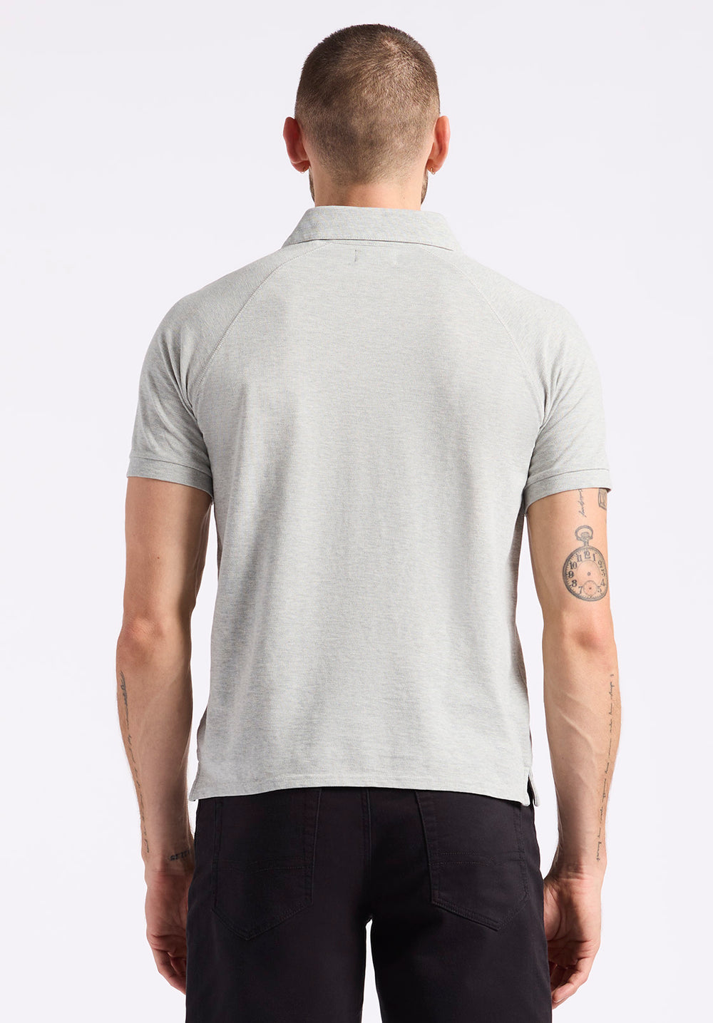 Kindell Men's Short Sleeve Pique Polo, Heather Grey – Buffalo Jeans
