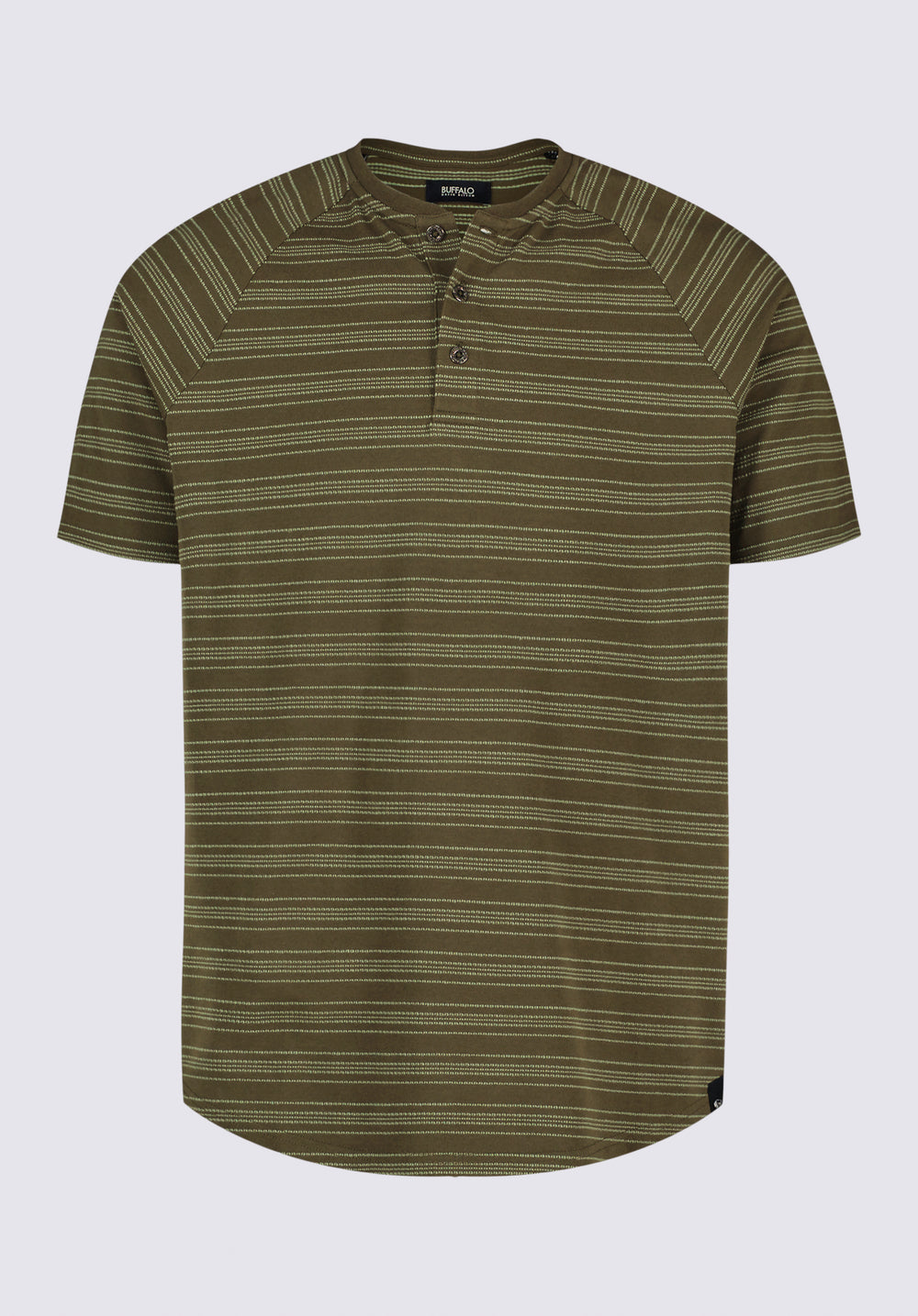 Klaus Men's Short Sleeve Striped Henley, Fern – Buffalo Jeans