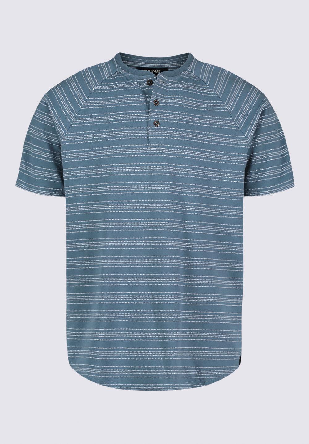 NITAGUT Heren mode casual knoopsluiting basic lange mouwen Henley T-shirts tops, A02 zwart, XL