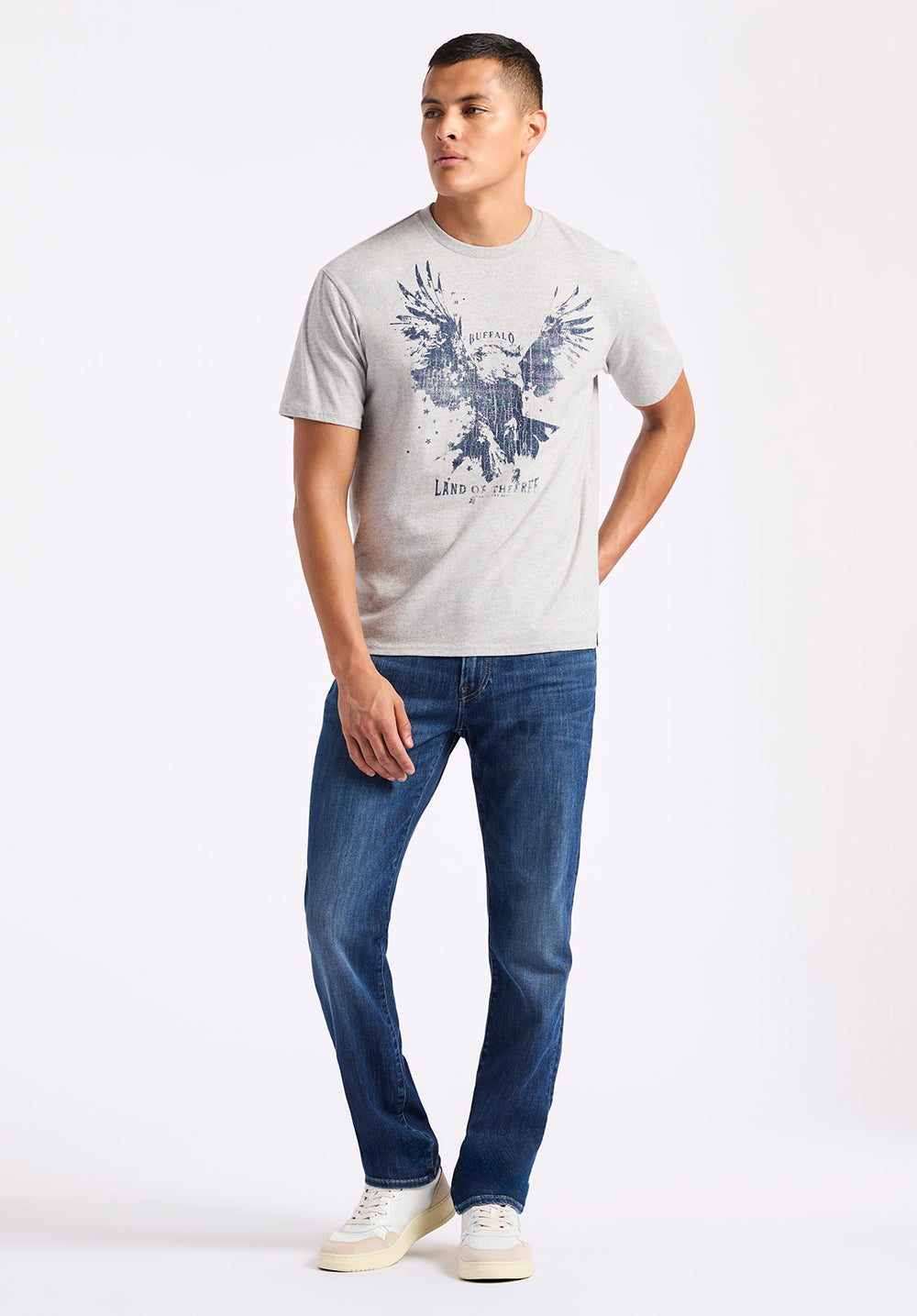 Tee-shirt Homme I Jeans By Buffalo Graphic Hibou Manches Longues - Taille XL Neuf Avec étiquette