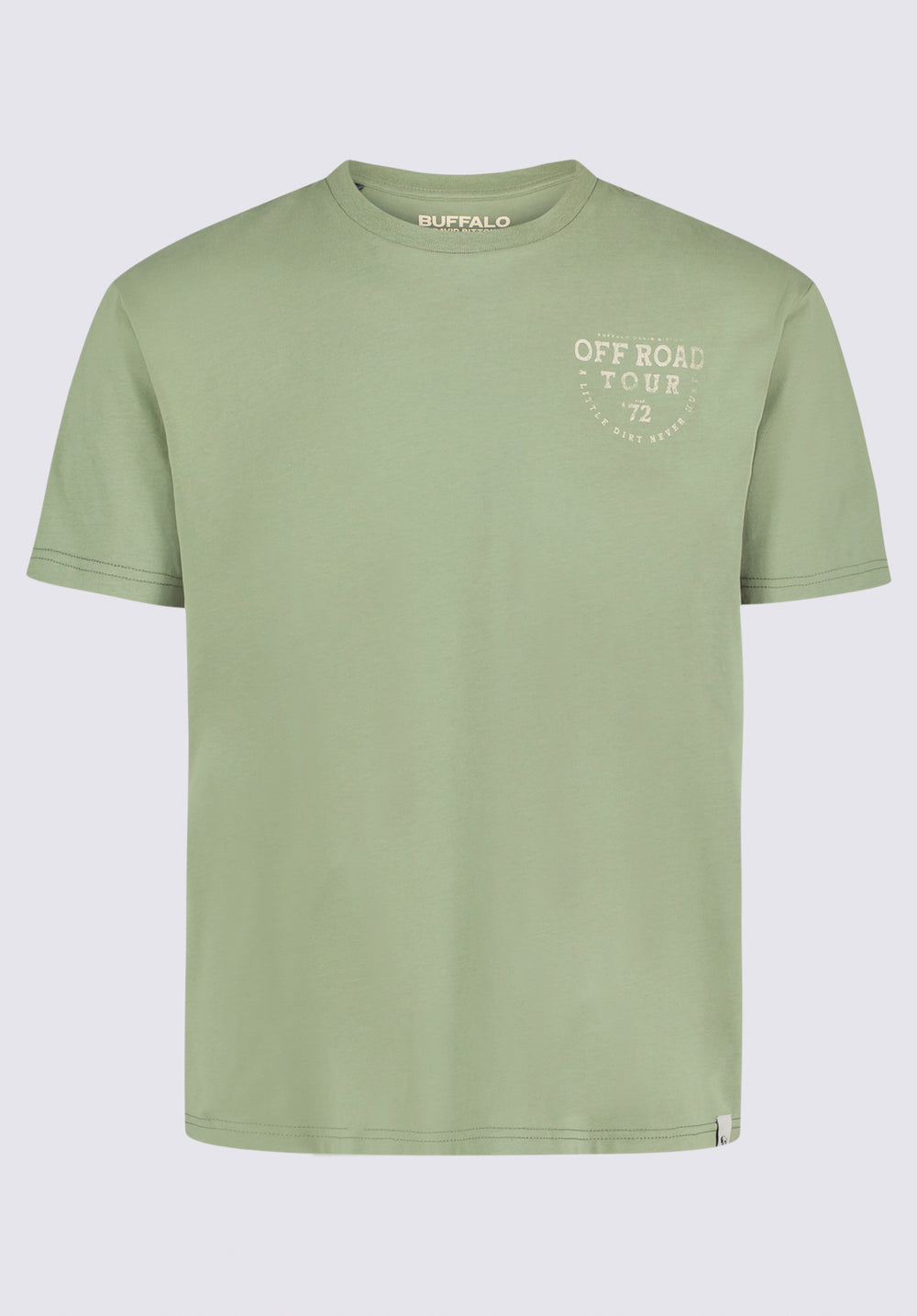 Toffroad Men's Graphic T-Shirt with Off Road Tour Print, HEDGE