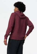 Kimber Men's Relaxed Hooded Top color MAROON BANNER
