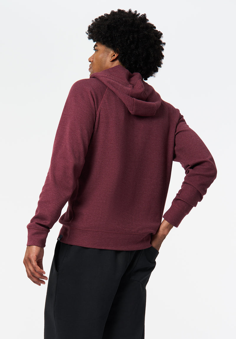 Kimber Men's Relaxed Hooded Top color MAROON BANNER