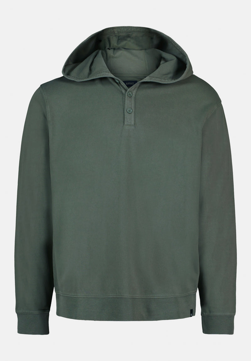 Kaye Men's Relaxed Pullover Hoodie color DARK FOREST