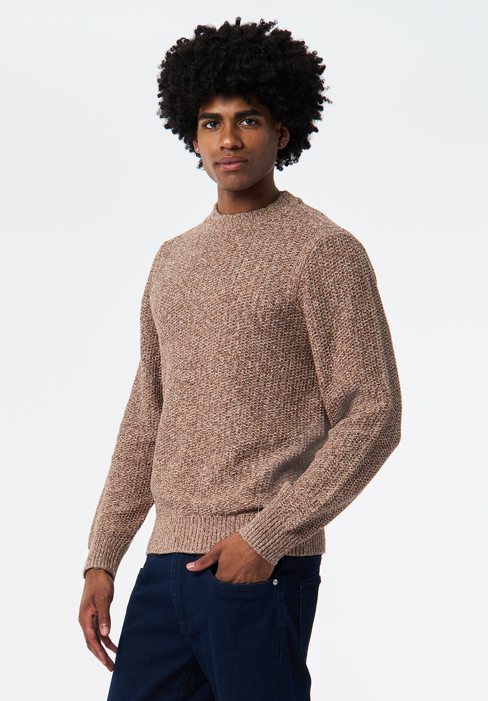 Waylon Men's Marled Sweater, Woodsmoke – Buffalo Jeans