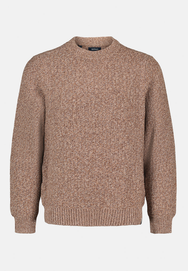 Waylon Men's Crew Neck Sweater color WOODSMOKE