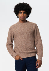 Waylon Men's Crew Neck Sweater color WOODSMOKE